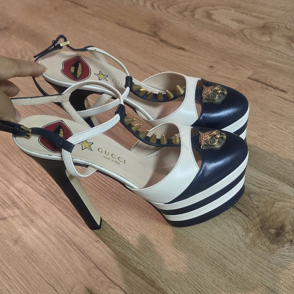 Gucci red carpet edition platform heels size 36.5 used once only - Picture 1 of 15